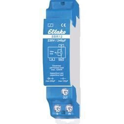 Afbeelding van Eltako 22100430 Stroombegrenzingsrelais capacitief 230 V/240 microfarad. 1 NO contact 16 A/250 V AC Blauw