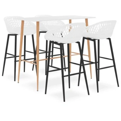 Afbeelding van vidaXL 5 delige Barset wit