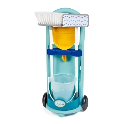 Afbeelding van Ecoiffier Schoonmaak Trolley Blauw, 5dlg.