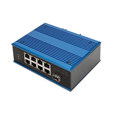 Afbeelding van Digitus DN 651133 Industrial Ethernet Switch 8 + 1 poorten 10 / 100 MBit/s PoE functie