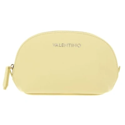 Afbeelding van VALENTINO Toilettas Zero Re Soft Cosmetic Case Vaniglia Lichtgeel