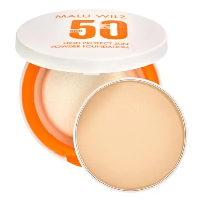 Afbeelding van Malu Wilz High Protect Sun Powder FDT nr 90 SPF50 beschermde teint poeder 9.5gr