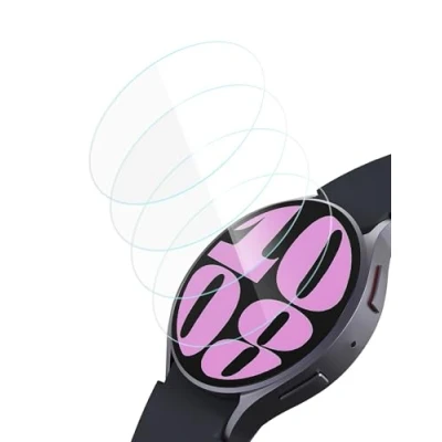Afbeelding van Sinoacc 4 stuks 44 mm displaybeschermfolie voor Galaxy Watch 7/Galaxy 6/Galaxy 5/Galaxy 4, mm, gehard glas, beschermfolie Samsung 7/6/5/4