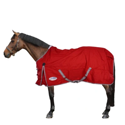 Afbeelding van Weatherbeeta Medium Turnout Rug Comfitec Classic Standard Neck 220g Red/Silver/Navy 115/160