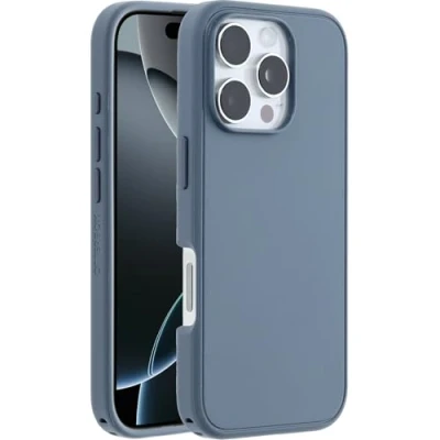 Image de OtterBox Symmetry Series Coque de protection pour téléphone portable compatibilité avec MagSafe couche polycarbonate, élastomère thermoplastique (TPE) bluetiful (bleu) Apple iPhone 16 Pro