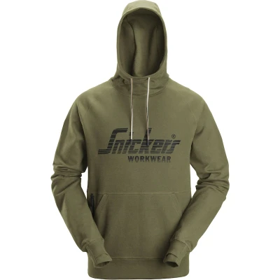 Afbeelding van SNICKERS 2894 logo hoodie (khaki groen) 28943100003