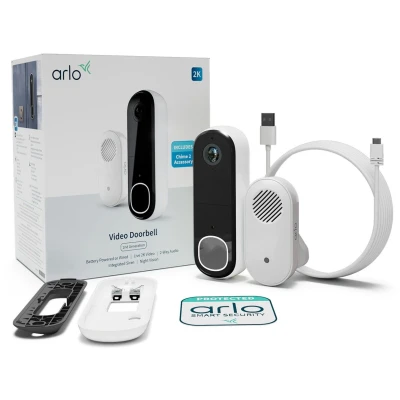 Afbeelding van Arlo 2K Wireless Video Doorbell &amp; Chime