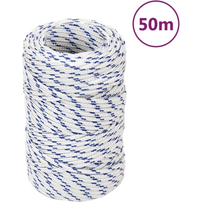 Afbeelding van vidaXL Boot touw 2 mm 50 m polypropyleen wit
