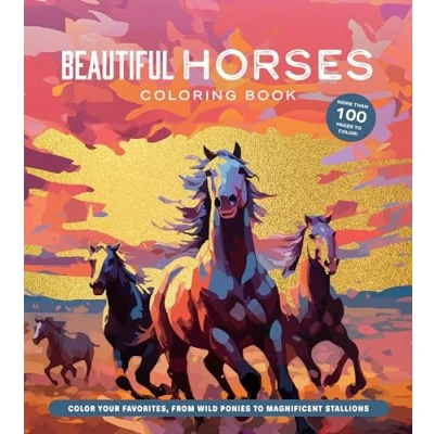 Afbeelding van Chartwell Coloring Books Beautiful Horses Book