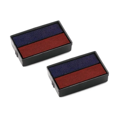 Image de Colop e 10 pack de 2 recharges pré encrée pour printer bleu rouge 990097
