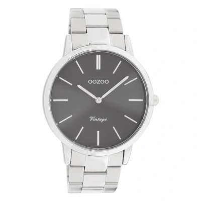Afbeelding van OOZOO Vintage series zilverkleurige horloge met roestvrijstalen armband C20021 Ø42