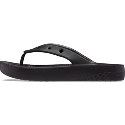 Afbeelding van Crocs Classic Platform Flip W Damesklomp, Zwart