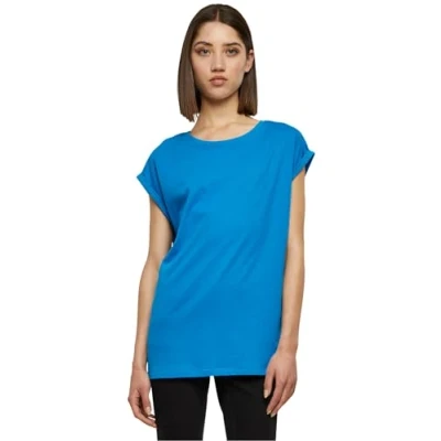 Image de Urban Classics T shirt à épaules dénudées pour femme, Bleu hawaïen, 4XL