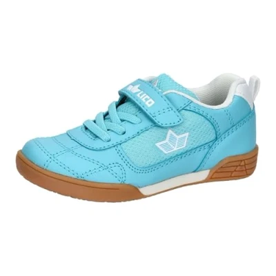 Afbeelding van Lico Bernie V Mixte enfant Chaussures Multisport Indoor, turquoise et blanc, 30 EU
