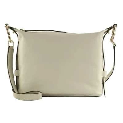 Afbeelding van FURLA Leren Schoudertas Nuvola Hobo Marshmallow Lichtgrijs