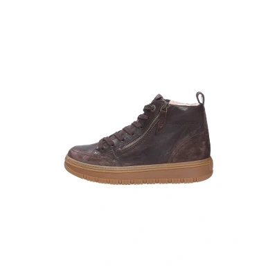 Afbeelding van Paul Green Sneakers hoog, Dames, Maat: 40, Mocca Leer