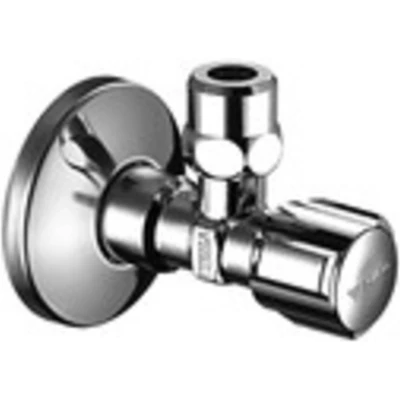 Afbeelding van Schell Comfort hoekstopkraan met rozet, knop Kiwa (chroom)