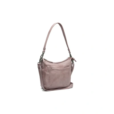 Afbeelding van Leren Schoudertas Lavendel Lila Caroline voor Dames The Chesterfield Brand