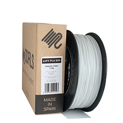 Afbeelding van 3DFILS Glitterfilament voor 3D printen, PLA Max: 1,75 mm, 1 kg, Galactic Clear