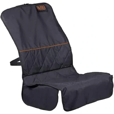 Afbeelding van BLACK+DECKER Autostoelhoes Universele Fitting Antislip Bodem Waterafstotend Zwart