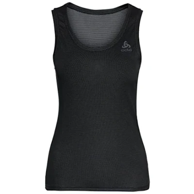 Afbeelding van Odlo F Dry Light Eco functioneel shirt voor dames, zwart.