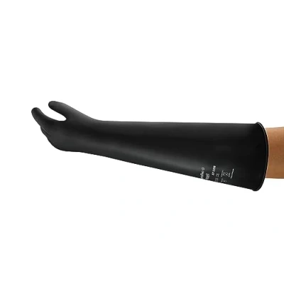 Afbeelding van Ansell AlphaTec 87 108 latex chemische beschermende handschoenen, mechanische, industriële en bescherming, flexibiliteit elasticiteit, werkhandschoenen, maat S (1 paar)