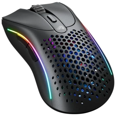 Afbeelding van Glorious Gaming Model D 2 Draadloze gamingmuis, ergonomisch, 66 g, tot 210 uur batterij, 26 K optische sensor, 6 programmeerbare toetsen, 80 m klik, FPS, MMO, MOBA, Battle Royale, mat zwart