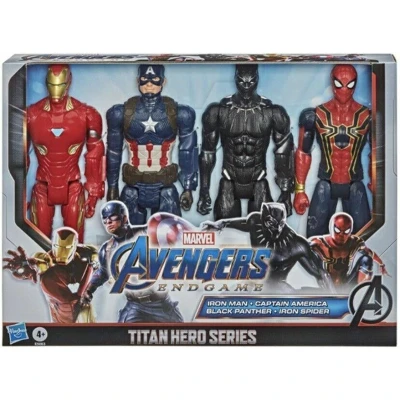 Afbeelding van Marvel Avengers Titan Heroes Iron Man, Captain America, Black Panther en Spider