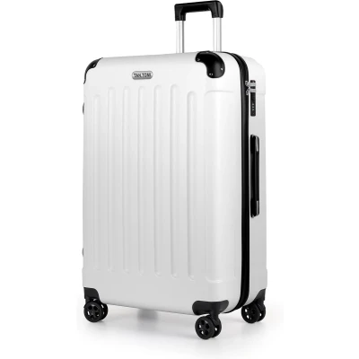 Afbeelding van TAN.TOMI Reiskoffer met 4 Wielen 95L Handbagage Ruimbagage Cijferslot Trolley Koffer Wit