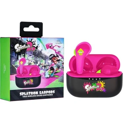 Afbeelding van Splatoon TWS earpods oplaadcase touch control extra eartips (bluetooth oordopjes)