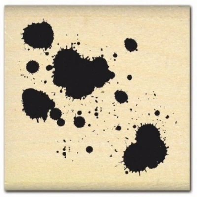 Afbeelding van Florilèges Design FD410058 stempel voor scrapbooking, vlekken, beige, 5 x 2,5 cm