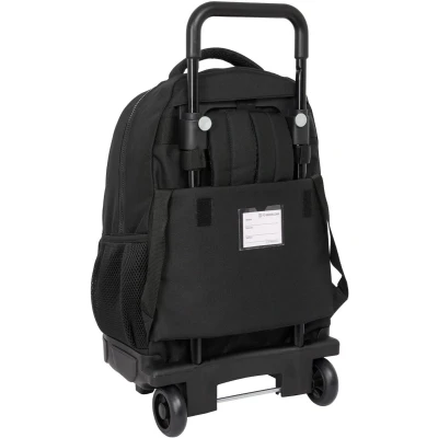 Afbeelding van Schoolrugzak met Wielen F.C. Barcelona Black Zwart 33 x 45 22 cm