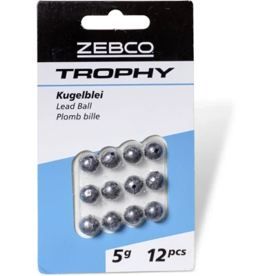 Image de 10g Zebco Trophy Lead Ball 8pcs Plombs inline