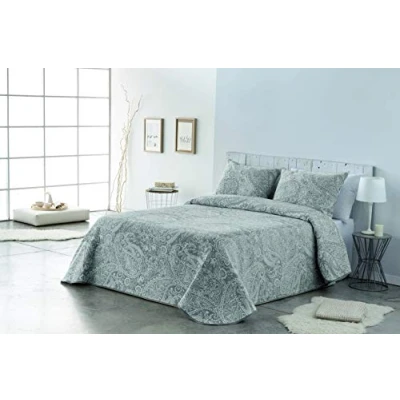Afbeelding van Vialman Sprei Bouti licht, 105 x 190 cm, grijs