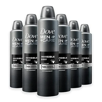 Afbeelding van Dove Men + Care Invisible Dry Deodorant Spray 6 x 250 ml