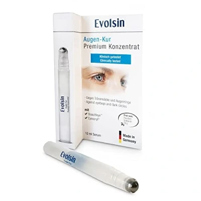 Afbeelding van Evolsin Oogserum Verwijdert wallen en donkere kringen Verlicht effectief zwellingen, rimpels vermoeide ogen Natuurlijke anti aging actieve ingrediënten