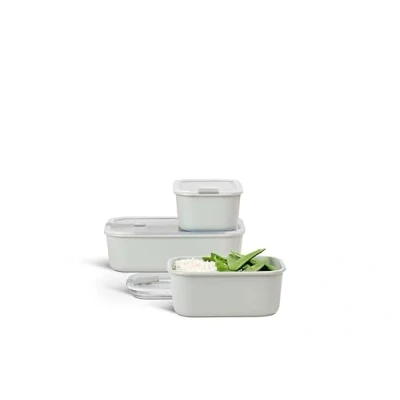 Afbeelding van Mepal set vershouddozen EasyClip 3 delig Voorraaddoos Nordic white