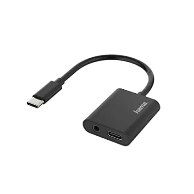 Afbeelding van Hama Audio Adapter 2In1 Usb C St. 3,5 Mm Jack/Usb Aansl. + Opladen