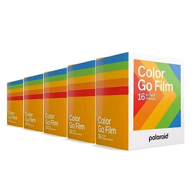 Afbeelding van Polaroid Go Color Film 6205 80 foto&#039;s 5 stuks losse folie alleen compatibel met camera