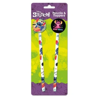 Afbeelding van Lilo And Stitch Pencils (Acid Pops) Potloden met Toppers 2 Stuks