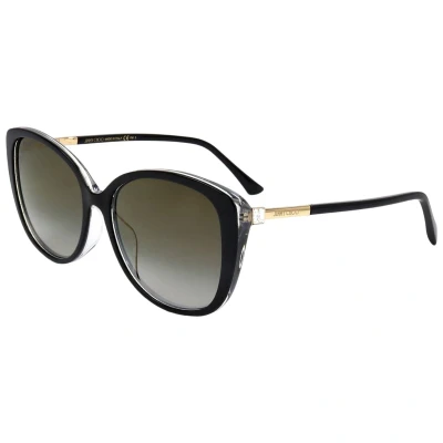 Afbeelding van Lunettes De Soleil Jimmy Choo ALY/F/S AE2 FQ Miroir Dégradé Gris Doré Noir