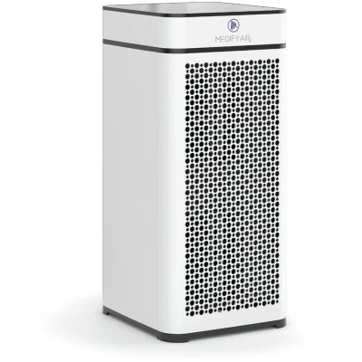 Afbeelding van Medify Air MA 40 Luchtreiniger Purifier met vervangbare HEPA H13 Filter Ruimtes tot 83,2 m² Luchtfilter tegen Hooikoorts, Huisstofmijt en Allergieën Wit