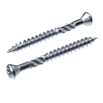 Afbeelding van SECCARO Set van 150 terrasschroeven 5 x 50 mm roestvrij staal C1 met snijpunt en snijinkeping, TX/binnenzeskant