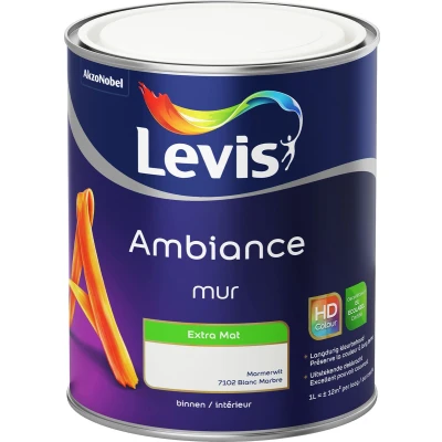 Afbeelding van Levis Ambiance muurverf extra mat 1l marmerwit