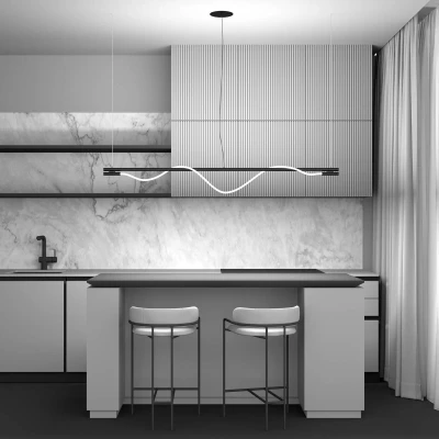Afbeelding van Maytoni LED wandlamp Tau, goudkleurig, hoogte 84 cm, aluminium