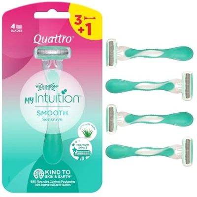Afbeelding van Wilkinson Wegwerpscheermesjes Quattro For Woman 4 stuks