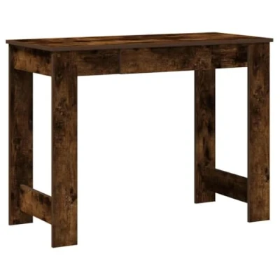 Afbeelding van vidaXL Bureau 100x45x75 cm bewerkt hout gerookt eikenkleurig