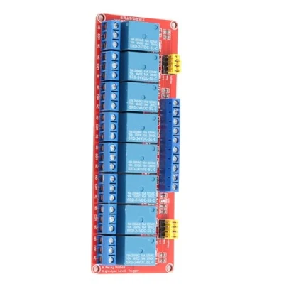 Afbeelding van Optocoupler 8 kanaals relaismodule, trigger hoog/laag, 5 V/12 V/24 V (24 V)