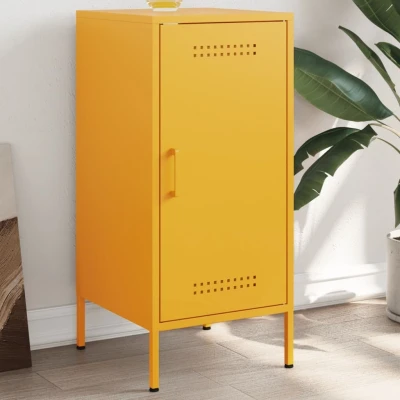 Afbeelding van Dressoir 36x39x79 cm koudgewalst staal mosterdgeel