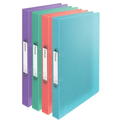 Afbeelding van Esselte Colour&#039;breeze Ringmap, 2 Ringen, Pp, Ft A4, Met Soepele Kaft, Assorti Ringmap